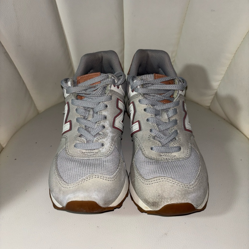 New Balance Gray and White Women's Sneakers